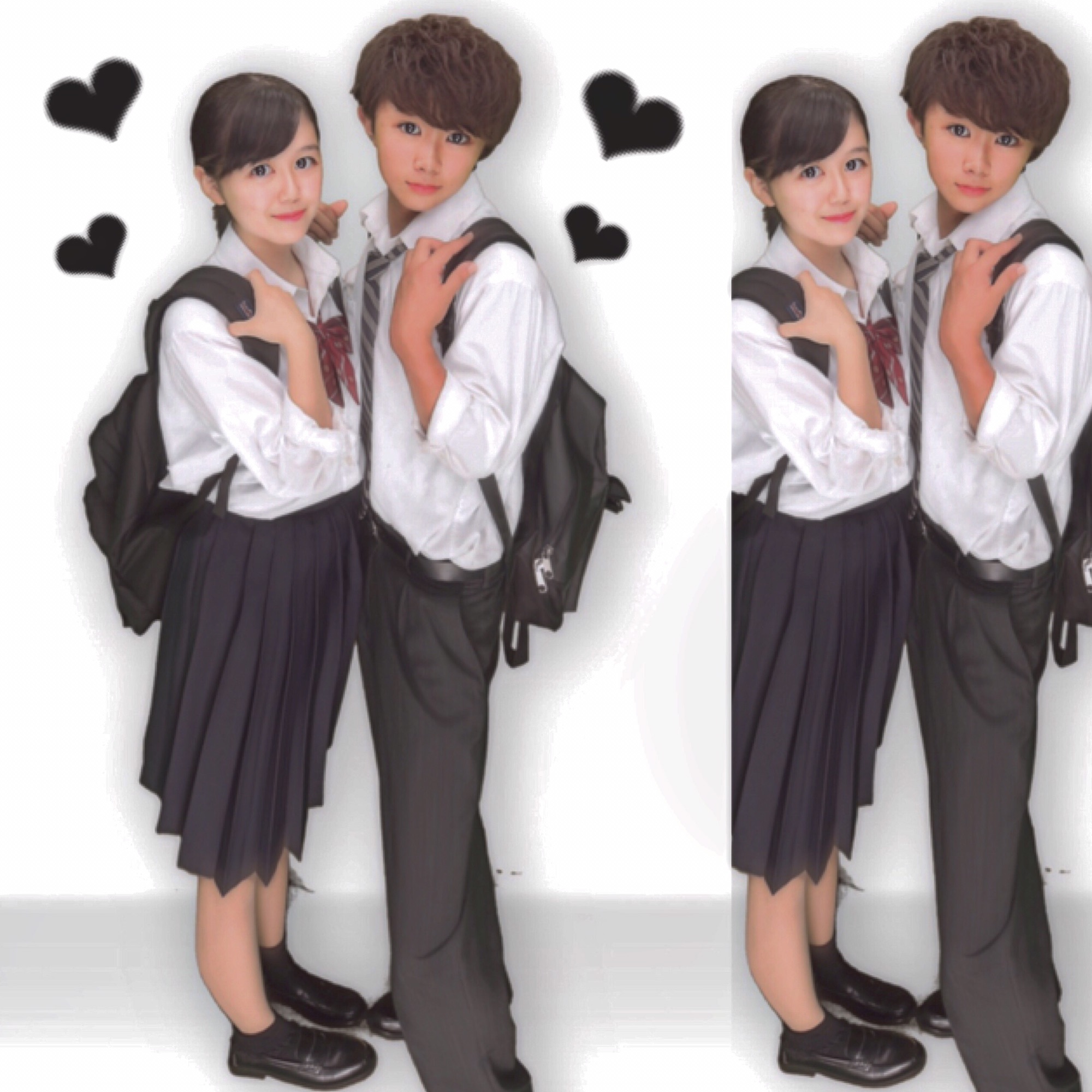 全身のプリクラを載せる時linecameraのコラージュを使うと可愛くオシャレに載せることができます 🌟